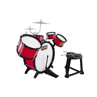 China Hohujoy Plastic Non-Electric Drum Fasion Play Set Jazz Drum Toy Set Acoustic Musical Instrument Drum Kit For Kids for sale