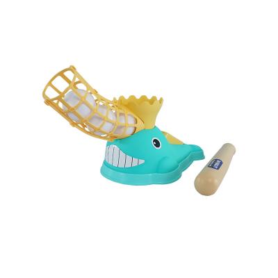 China Toy Hohujoy Popular Children Indoor Sports Toy Whale Pitcher Outdoor Sports Kids Baseball Pitcher Playset for sale