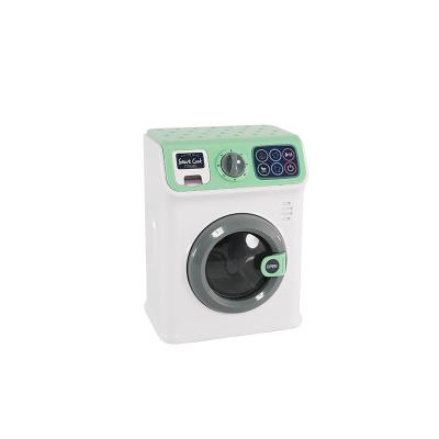 China Hohujoy Simulation Cloth Electronic Toy Washer Electric Plastic Rack Pretend Chamber Drum Roller Washing Machine Toy for sale