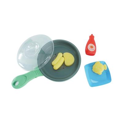 China Hohujoy Plastic Simulation Wheat Straw Electric Pots and Molds Frying Pan Toys Pretend Cooking Game for sale