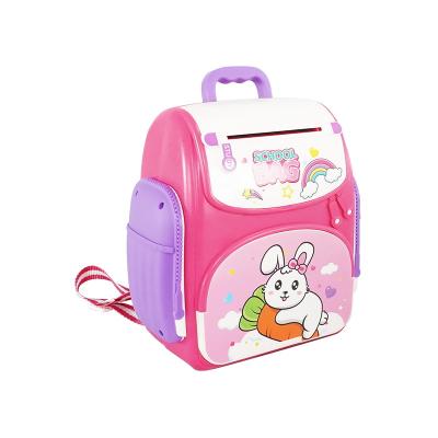 China Hohujoy Plastic 2022 Hot Amazon Piggy Bank Pink Satchel Kids Digital Electronic Coins Cash Saving Boxes for sale