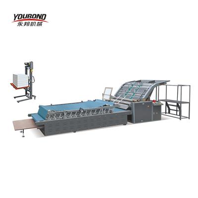 China Semi automatic corrugated paper machine YOUBOND brand flute laminating laminating machine/paper laminating machine for sale