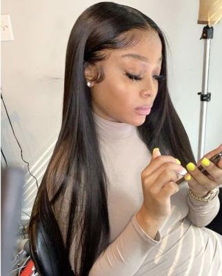 China Best quality 613 silky straight yaki full wave straight lace wig, straight hair wigs lace frontal and natural hair wigs for sale in Jeddah for sale