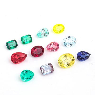 China Jewelry Making Wholesale Price High Quality Sapphire Lab Grown Custom Colored Loose Stone Of Synthetic 0.005~6 Carat Custom Cut For Jewelry Making for sale