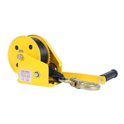 China SHAWSON 1200lbs AUTOMATIC Hand Winch 304 Stainless Steel Cable 1800lbs Manual Hand Winch for sale