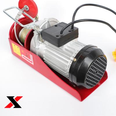 China Cheap Lifting Goods Price 500kg Electric Wire Rope Small Hoist With Remote Control for sale