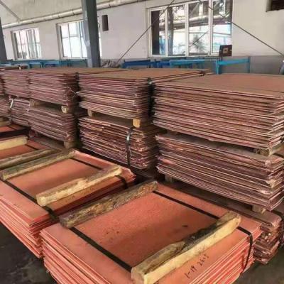 China Air Condition or Refrigerator High Purity 99.99% Electrolytic Copper Cathodes C10100 Cooper Plate Sheet 3mm for sale