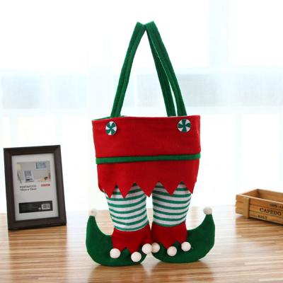 China 2021 Indoor Christmas Decorations Santa Elf Gift Bag Restaurant Red Wine Bag Red Wine Bag Decoration for sale