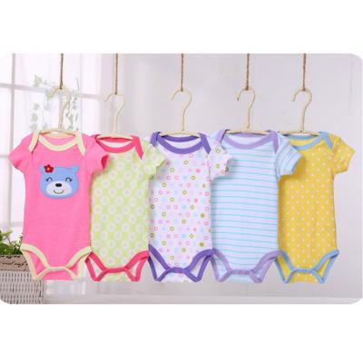 China 100% Cotton Rompers Kids Summer Rompers Baby Knitted Romper for sale