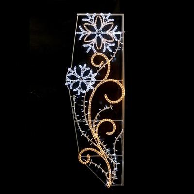 China UV Resistance Flowers Canada Wholesale Wall Led Lights Decorate Christmas Led Pattern Merry Christmas Pattern Rope Light Because for sale