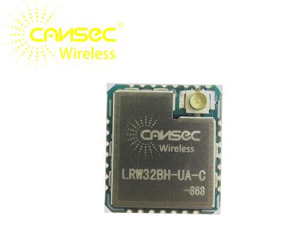 China Small Size Lora Communication Module Cansec LRW32BH-HA/UA-C ST-STM32WLE Lorawan Transmission Long Rang for sale