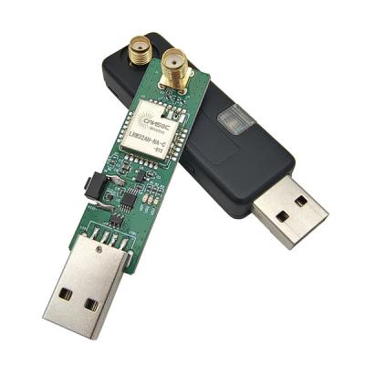 China LoRa wireless USB dongle 4.3Km transmission distance LoRa dongle LRDG32-915 can be used in conjunction with the DTU for sale