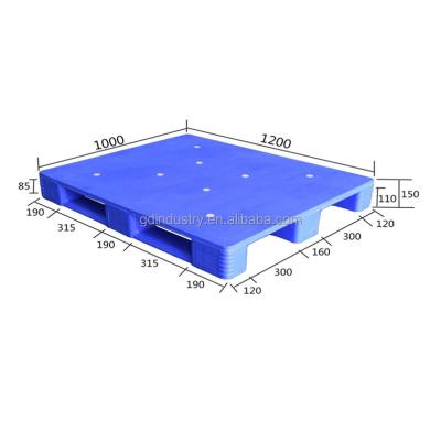 China Durable stackable nestable durable HDPE PP plastic pallet euro pallet steel reinforcement injection mould molded pallet for sale