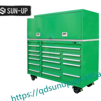 China Durable Professional Mechanic Garage Tool Box Wheels With Large Tool Chest for sale