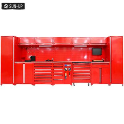 China Heavy Duty Mordern Tool Cabinet Garage Cabinet Steel Drawer Combination Cabinet for sale