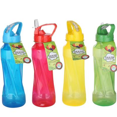 China Sustainable Colorful Plastic Water Bottle 750ml PP Drink Bottle 750ml Sport Plastic Bottle For Beverage Or Daily Use for sale