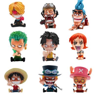 China New Arrival Anime Cartoon Figure Toys High Quality One Piece Luffy Action Number Funny Eco-friendly PVC Material For Gifts for sale