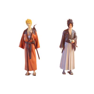 China Toy Japanese Anime Narut Model Kimono Action Number Narut Sasuke Cartoon Collection for sale