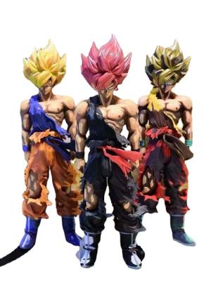 China Cartoon Toy Popular Anime Gzdonnafashion Dragon Z Ball Super Big Size Goku Saiyan #55 PVC Action Number DLZ070E for sale