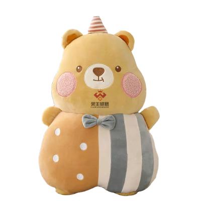 China New Design Statistical Hot Plush Color Spandex Global Hot Selling Circus Animal Super Soft Series For Kids And Babies Kawaii Bear for sale