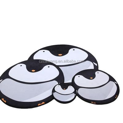 China Non-slip 100% Polyester Animal Baby Pad Round Kids Blanket Carpet Decor Game Newborn Infant Crawling Home Mat for sale