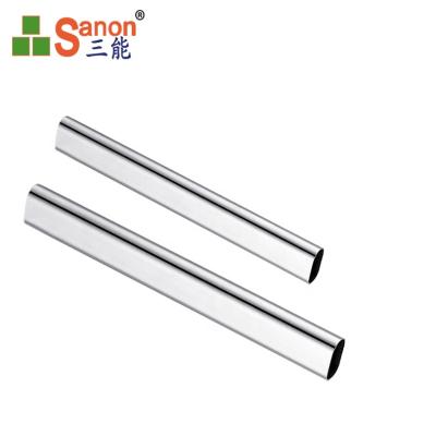 China Buildings Inox 316 Stainless Steel Oval Shape Decorative Welded Tube For Railing / Window / Door for sale