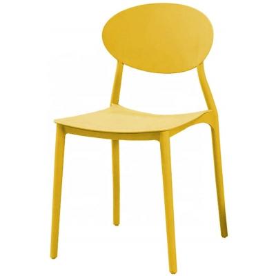 China Armless Chair Modern Stackable Plastic Chair Plastic Chair Various Colors for sale