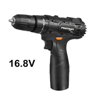 China MANRUN 16.8V Household Cordless Drill Household Cordless Impact Drill Machine for sale