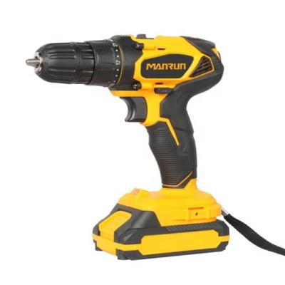 China MANRUN 21V Cordless Drill Machine Power Cordless Electric Drill 10mm Keyless Chuck for sale