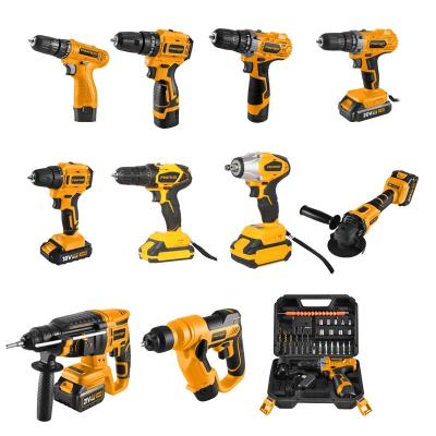 China MANRUN 21V Cordless Power Electric Drill Machine Cordless Drill Set 10mm Keyless Chuck for sale