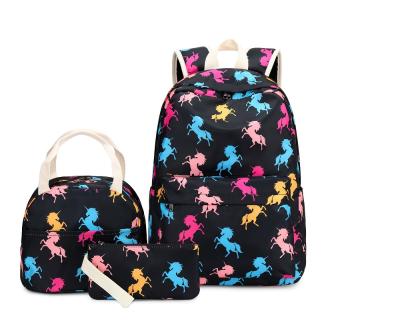 China Wholesale Unicorn Design Polyester Waterproof Backpack School Bags For Kids for sale