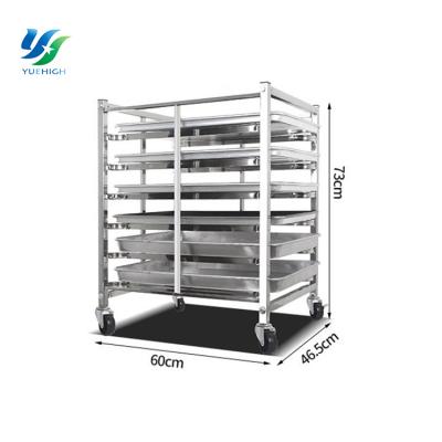 China 1. Professional Food Split Bread Maker Structure Stainless Steel Making Tray Storage Shelf Kitchen Cart Bake for sale