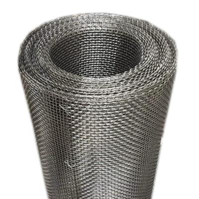 China Plain Weave SUS 304 316 6 8 10 12 14 20 Mesh Stainless Steel Crimped Woven Wire Mesh for sale