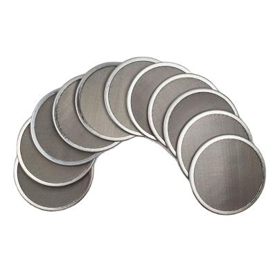 China Garment Shops Performed /Etch /Mult Layer Sintered Wire Mesh Disc Stainless Steel Wire Mesh Filter Disc for sale