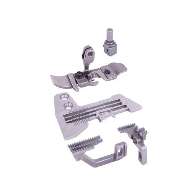 China Hotels M700 747 four thread lockrand overlock sewing machine measuring set needle position presser foot needle plate feed dog needle clamp for sale