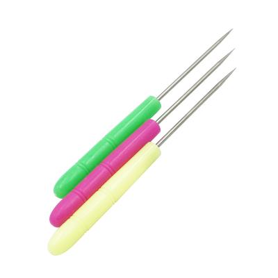 China Hotels Color Plastic Handle Awl DIY Manual Sewing, Punching and Needle Picking Leather Art Tool for sale