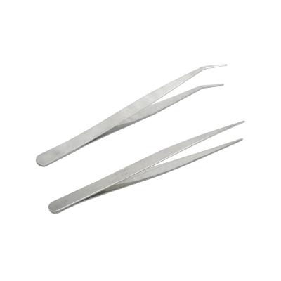 China Hotel Stainless Steel Tweezers Straight Curved Tweezers Hold Sewing Machine Needle and Thread Clamp Tool Sewing Tweezers for sale