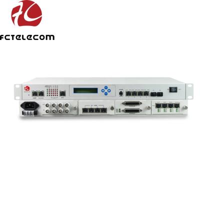 China Fiber optic mux FXO/FXS E1 modular type inch voice multiplexer pdh multiplexer 19