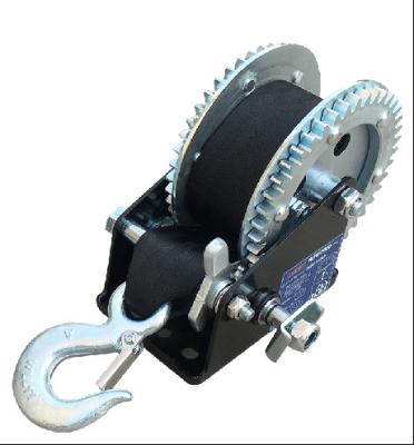 China BOAT 1200lbs 50MM boat winch with manual strap hand winch for sale