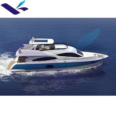 China Luxury Leisure Fiberglass Yacht 77ft Yacht Boat Manufacturer Yacht For Sale for sale