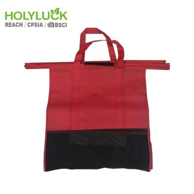 China Recycled And Reusable Ultimate Grocery Bag Eco-Friendly Polyester Shopping Cart Bag for sale