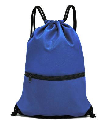 China Custom Promotional Cheap Waterproof Gym Drawstring Polyester Drawstring Sport Nylon Drawstring Bag for sale