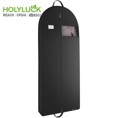 China Recyclable Lightweight Hanging Garment Bag Zipper Full Suit Bags Polyester Mothproof Breathable Dust Cover For Closet Clothes Storage for sale