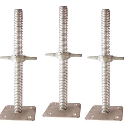 China Contemporary High Quality Adjustable U Head Jack Base Scaffolding Building Materials Construction Shoring Jack Base Scaffolding for sale