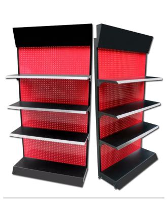 China Heavy duty factory direct sale single and double metal material supermarket shelves racks for store for sale