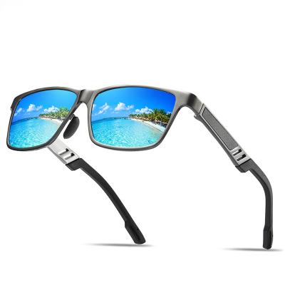 China Sports Sunglasses Wholesale Custom Sports Logo Men Magnesium Aluminum Outdoor Sunglasses Driving Square Recycling Polarized Sun Glasses for sale