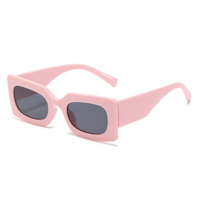 China Fashion Sunglasses 2021 New Arrive Square Frame Glass Small Square Glass Color Candy Fashion Sunglasses Wide Legs For Men Women Sun Glasses Custom for sale