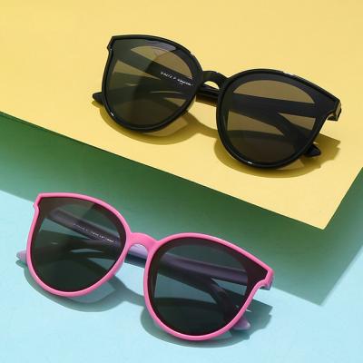 China Fashion Sunglasses Polarized Sun Glasses Fashion Round Glass Kids Soft Outdoor UV Protection Sunglasses for sale