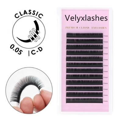 China Natural Soft Mink Black Faux Mink OEM Fur Craft Style Individual Eyelash Extensions Private Label Eyelash Extensions 25mm for sale