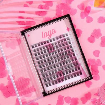 China Velyx Natural Soft Self Grafting Diy Eyelash Extensions Fa False Eyelashes Group Segment Strip Lashes Faux Mink Vegan Pre Cut Bottom Lashes for sale